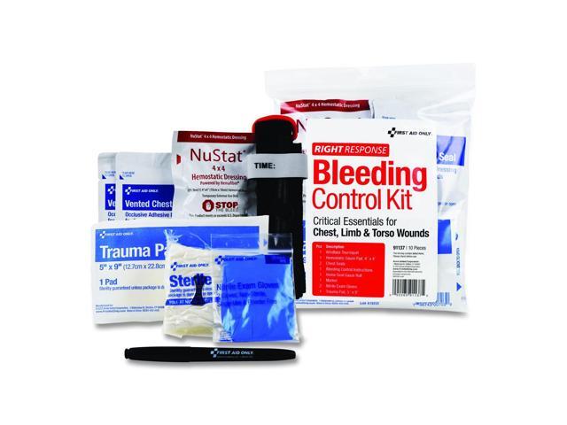 Critical Essentials Bleeding Control Kit for Limb Chest and Torso Wounds 11 Pieces Plastic Bag 91137