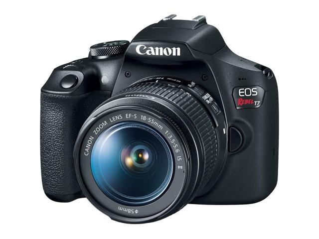 Canon - EOS Rebel T7 DSLR Video Two Lens Kit with EF-S 18-55mm and EF 75-300mm Lenses - Black - image 2