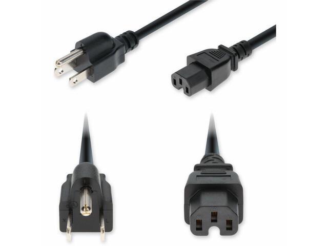 AddOn 6ft NEMA 5-15P Male to C15 Female Standard Commercial 14 AWG 125V at 15A PVC SJT Service Junior Thermoplastic Black Power Cable