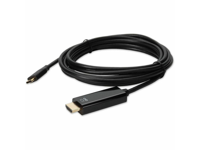AddOn 6ft USB C Male to HDMI 4K Male Black Cable