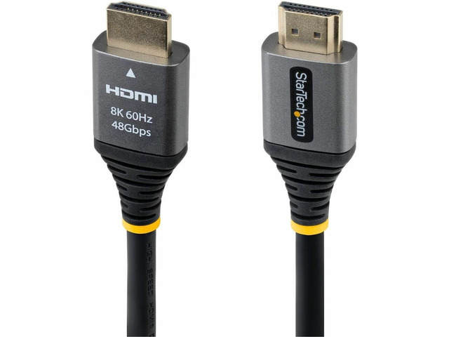 StarTech 12ft 3.6m Certified Ultra High Speed HDMI Cable 8K 60Hz/4K 120Hz HDMI 2.1 Cable with HDR10+ / eARC 48Gbps 8K HDMI Cord HDMM21V12F