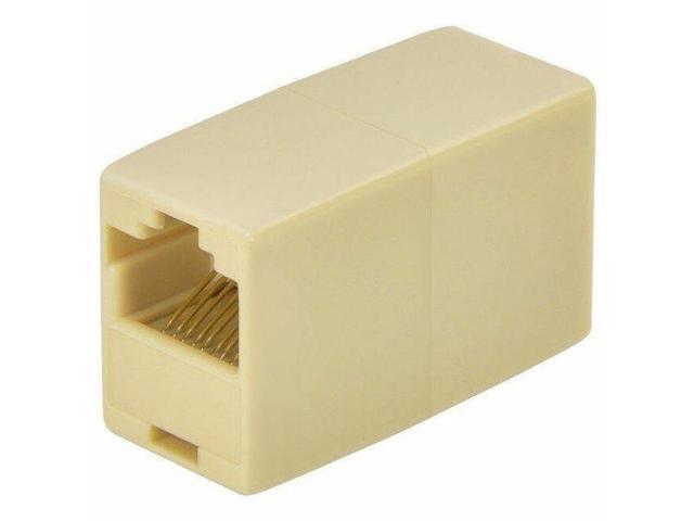 Monoprice 8P8C RJ45 Straight Inline Coupler, Beige