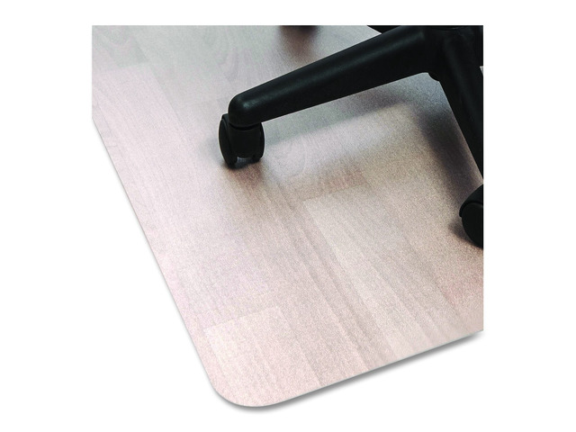 Ecotex Marlon BioPlus Rectangular Polycarbonate Chair Mat for Hard Floors Rectangular 46' x 60' Clear NRCMFLBS0004