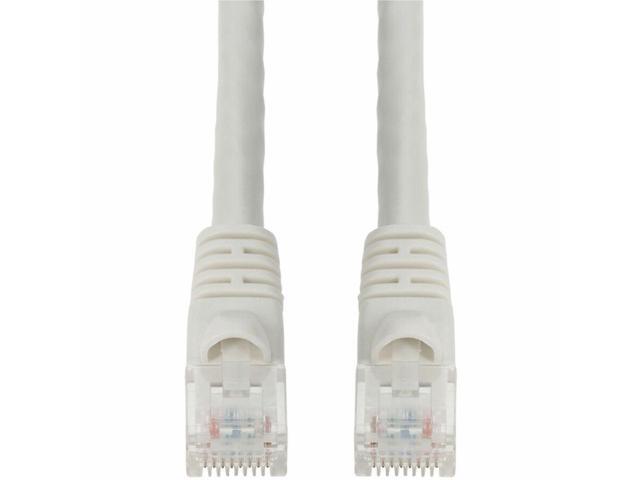 AddOn 1ft White CAT6A PVC Ethernet Cable Snagless Bubble Boot RJ-45 M/M CAT 6A