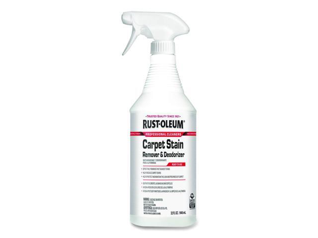 Professional Carpet Stain Remover Plus Deodorizer Lemon Scent 32 oz Spray Bottle 6/Carton 352258