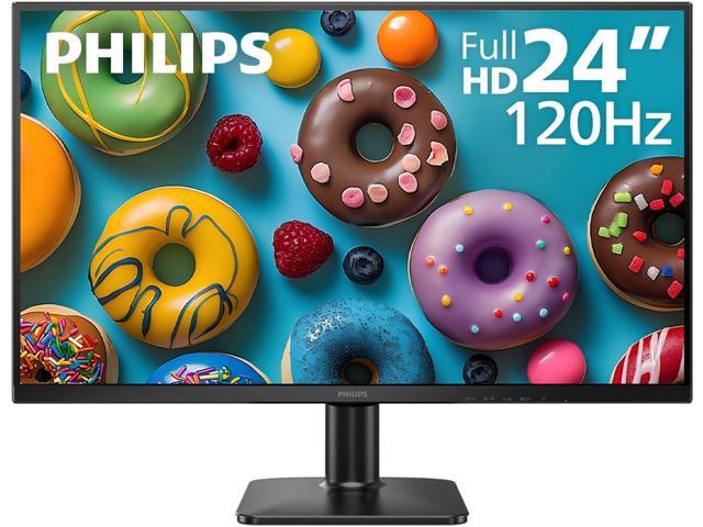 Philips 24E2N2100S 24' Full HD IPS Gaming Monitor, 120Hz Refresh Rate, 1ms MPRT, Adaptive Sync, HDMI & VGA, LowBlue Mode, VESA Mount, Textured Black