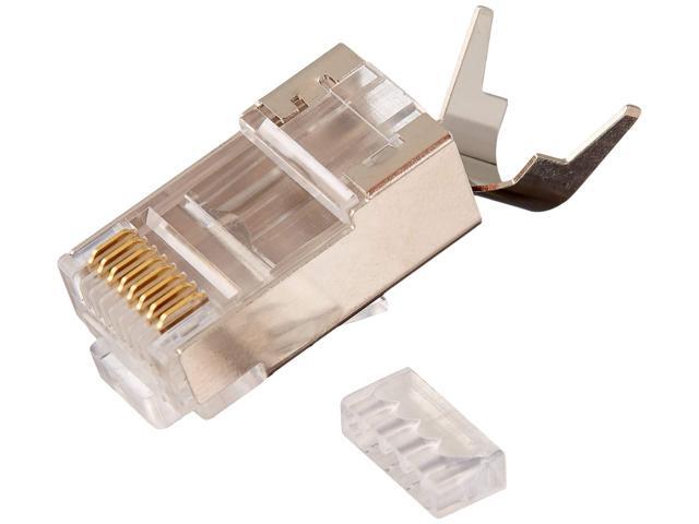 RJ45 CAT6A 10 GIG SHIELDED CONNECTOR, W/LINER.PKG 100/BAG.