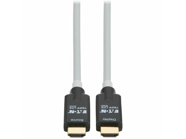 Eaton Tripp Lite series High-Speed Armored HDMI Fiber Active Optical Cable HDMI 2.1 8K 60 Hz 48 Gbps HDR M/M Black 10M