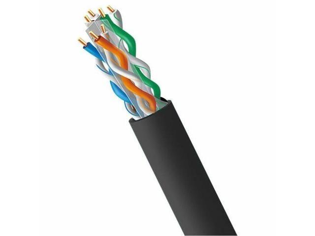 4XEM Cat 6A 1000ft 305 m Riser Bulk cable Black 4XCAT6A1000RBK