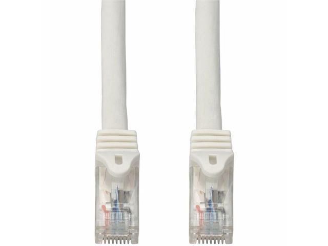 AddOn 15ft White CAT6 PVC Ethernet Cable Snagless Easy Boot RJ-45 M/M CAT 6