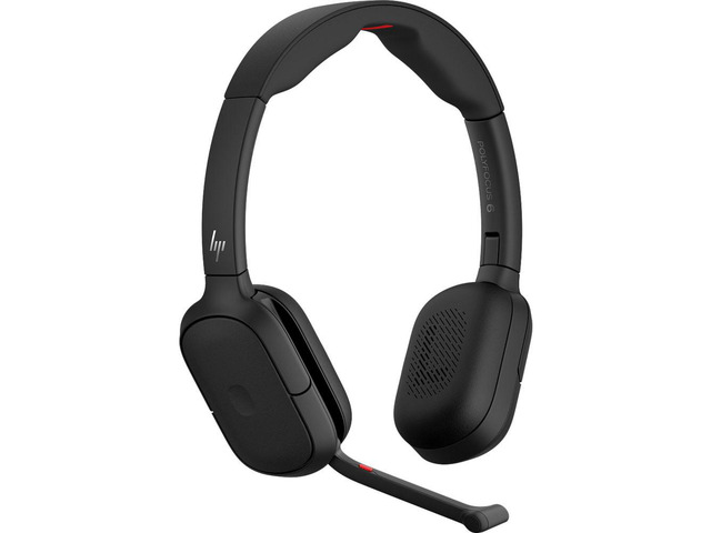 Poly Focus 625 Fold Headset - Microsoft Teams Certification - Stereo - USB, Mini-phone (3.5mm) - Wired/Wireless - Bluetooth - Over-the-head -...
