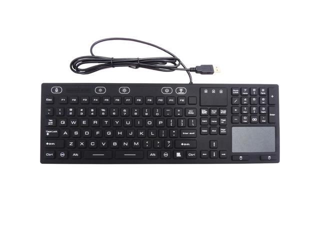 DSI WATERPROOF IP68 FULL SIZE KEYBOARD WITH TOUCHPAD LED BACKLIT