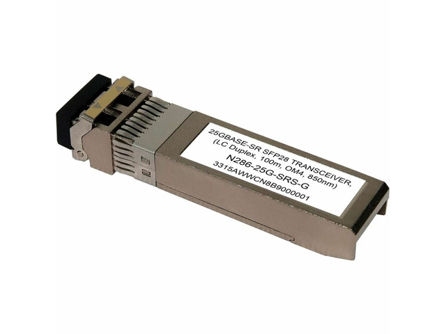 Tripp Lite by Eaton SFP28 Transceiver - 25GBase-SR, LC Duplex MMF, 25 Gbps, 850 nm, 100 m (328 ft.) - For Optical Network, Data Networking, Server,...