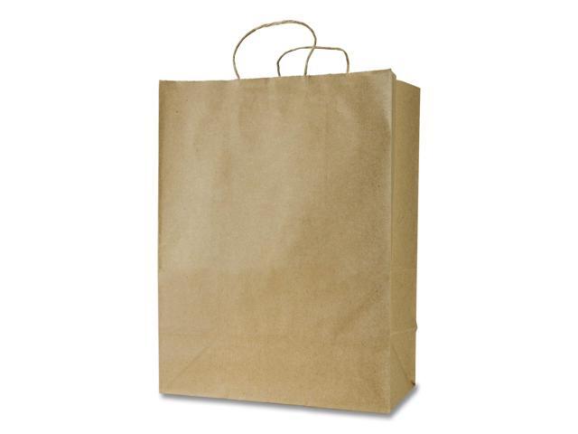 Get Reddi Paper Bags Mercado Size 65# Basis Weight Twisted Rope Handles 13 x 7 x 17 Brown 250/Carton KRFTW13717