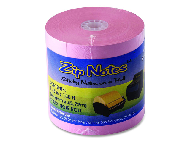 Dispenser Refill Roll Unruled Approx: 600 3 x 3 Sheets 3' x 150 ft Roll Pink 0024