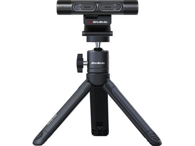 AVerMedia DualCam PW313D Video Conferencing Camera 5 Megapixel 30 fps Black USB 2.0 1 Pack TAA and NDAA Compliant