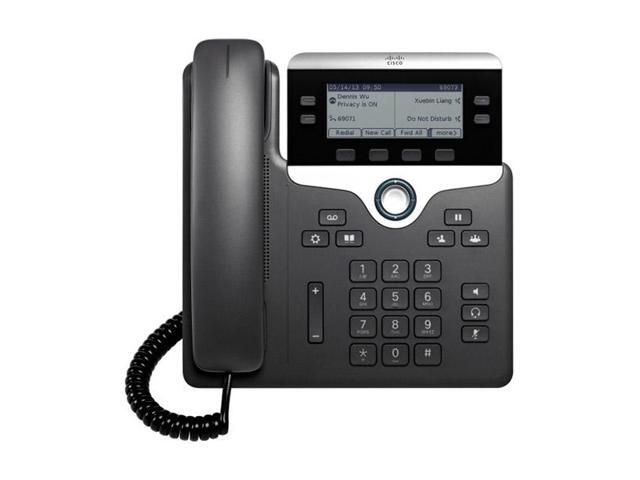 Cisco 7821 Corded IP Phone - Wall Mountable - Charcoal CP-7821-K9=