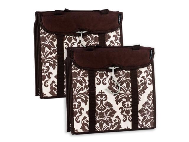 Travelon Hanging Handbag Organizer - Set of 2 (Chocolate Damask)