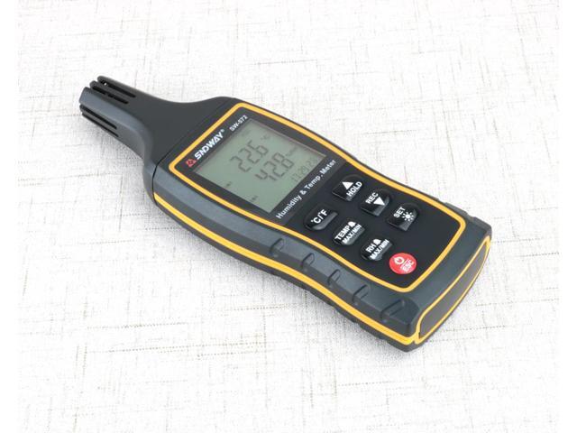 Digital LCD Thermometer thermo Hygrometer indoor temperature Humidity meter tester monitor Weather Station data hold Alarm Clock