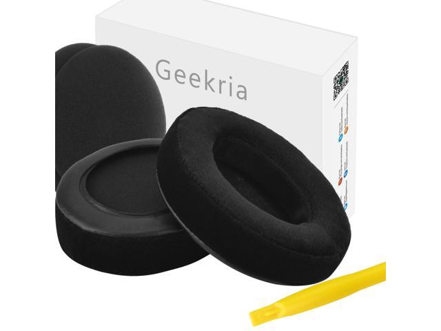 Geekria Comfort Velour Replacement Ear Pads for Skullcandy Hesh, Hesh 2.0, Hesh 2 Wireless, Crusher Over-Ear Headphones Earpads, Headset Ear...