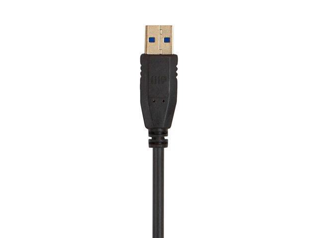 Monoprice USB 3.0 Type-A to Type-A Cable - 6 Feet - Black, For Data Transfer, Modems, Printers, Hard Drive Enclosures - Select Series