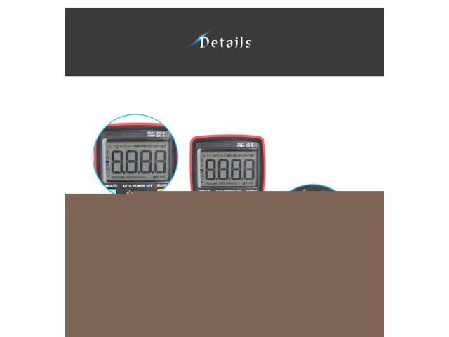BSIDE ZT109 Professional And Practical Ture RMS Digital Multimeter 9999 Counts Backlight AC/DC Ammeter Voltmeter Ohm Meter RM109