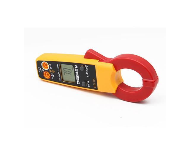 VC-1210 Auto Range Pocket Digital Clamp Meter AC / DC Current and Voltage Ampere Ohm Tester Ammeter Multimeter Electrician Tool
