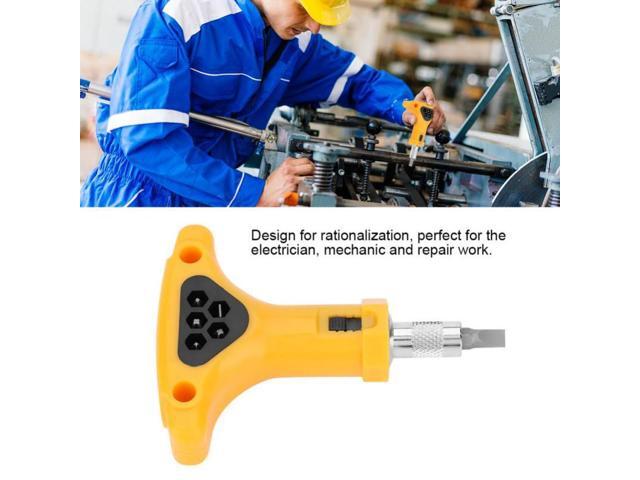 T Type Wrench Screwdriver Anti-slip Accuracy Hex Triangle Ratchet Screwdriver Bits Set