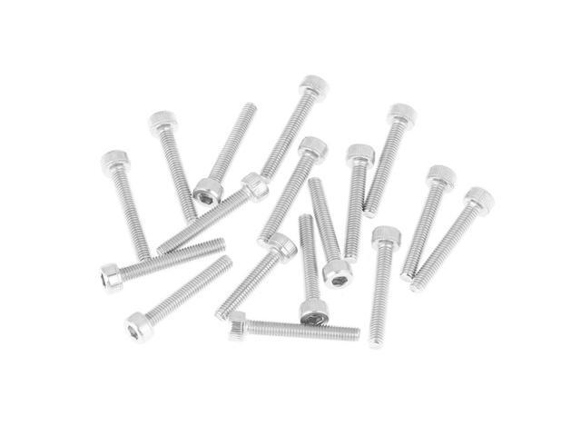 210pcs/set M3 304 Stainless Steel Hex Socket Cup Head Bolt Screws Nuts Assortment Kit Woodworking Tools Hardware