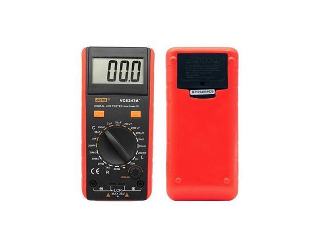 VC6243A Digital LCD Meter Inductance Capacitance Resistance Tester Multimeter Crocodile Clip Measuring Tool with Bag BM4070