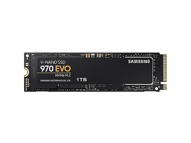 SAMSUNG 970 EVO M.2 2280 1TB PCIe Gen 3.0 x4, NVMe 1.3 V-NAND 3-bit MLC Internal Solid State Drive (SSD) MZ-V7E1T0E