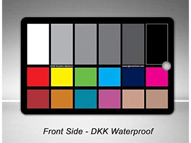 dgk color tools wdkk waterproof 18% gray color chart and warm card tool kit with stand and case