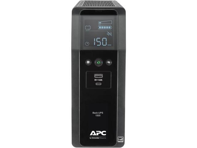 APC - Back-UPS Pro, 1500VA, Tower, 120V, 10 NEMA 5-15R outlets, LCD, 1 USB Type C + 1 USB Type A ports - Black - image 11