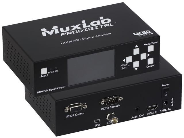 MuxLab 500831 HDMI 2.0/3G-SDI Signal Analyzer w/2-Yr Warranty