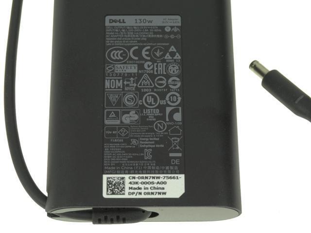 Dell OEM XPS 9530 Precision 5540 Laptop Charger 130-watt AC adapter RN7NW