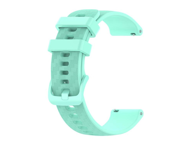 For Amazfit BIP 20mm Carbon Fiber Striped Silicone Watch Band For Amazfit BIP (Water Duck)