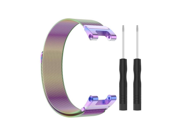 For Huami Amazfit T-Rex A1918 Milan Watch Band with Screwdriver For Huami Amazfit T-Rex A1918 (Colorful) (Colorful)