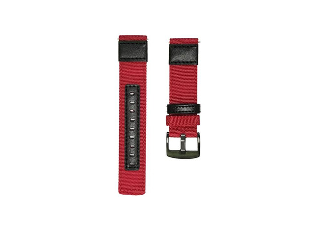 For Garmin Venu 2 Plus 20mm Canvas Wear-resistant Watch Band For Garmin Venu 2 Plus (Red)