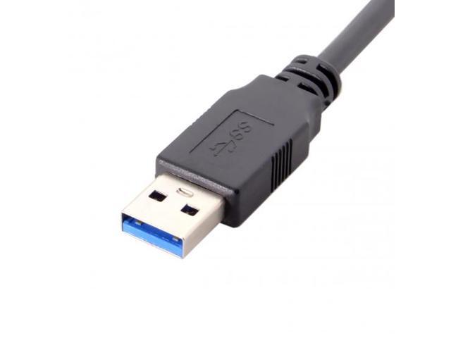 Cablecc 3m 90 Degree Left Angled Micro USB Screw Mount to 3.0 Data Cable for Industrial Camera