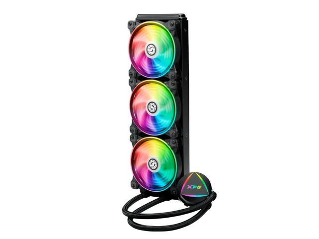 XPG LEVANTE RGB Liquid CPU Cooler: 360mm Radiator 3 x 120mm Fans