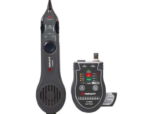 Triplett Test Equipment Network Cable Tester with Inductive Probe CTX200PA