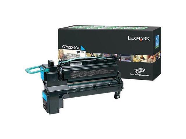 Lexmark C792X4CG Extra High Yield Return Program Toner Cartridge - Cyan