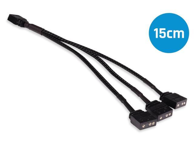 Alphacool Y-Splitter aRGB 3-Pin to 3x 3-Pin Cable - 15cm (18709)
