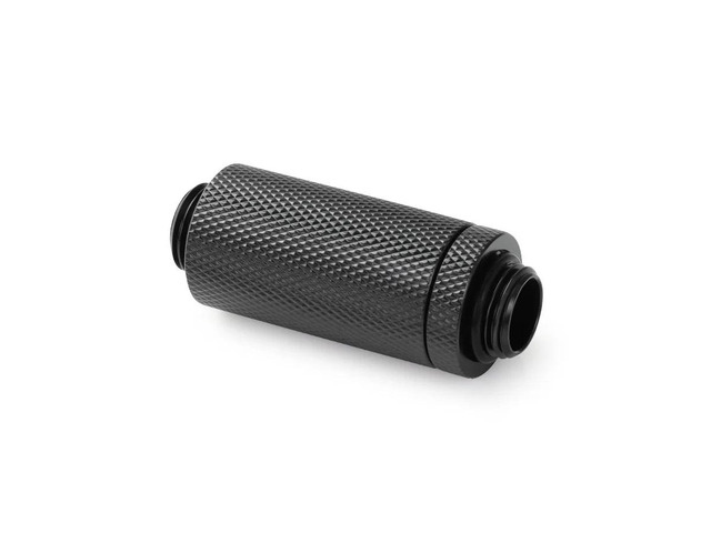 Alphacool ES D-Plug 41-69mm G1/4 Male to G1/4 Male - Deep Black, Brass (17650)