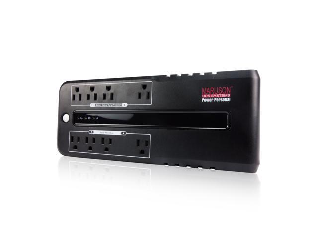MARUSON 420VA 210W Standby UPS Battery Backup and Surge Protector, 8 Outlets, Uninterruptible Power Supply, cTUVus, POP-420B