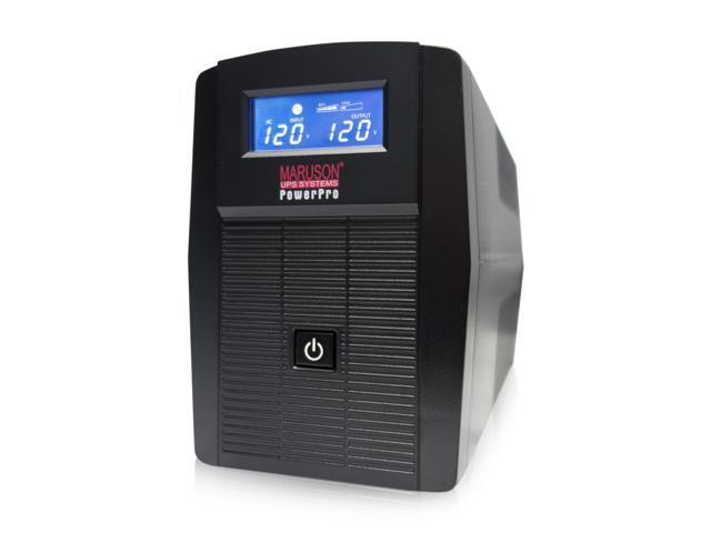 MARUSON 800VA UPS Battery Backup and Surge Protector, 450W, 6 Outlets, Line Interactive, AVR, LCD, cTUVus, PRO-800LCD