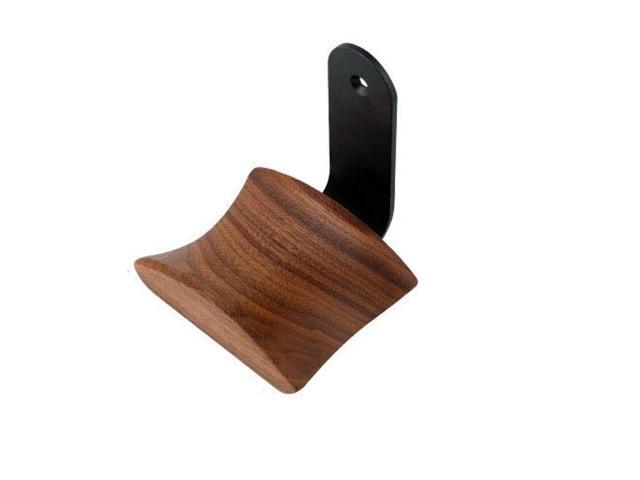 Headphone Hanger Headset Stand Hook Walnut Wood Headphone Holder Rack Hook Desk Tabletop Wall Mount Tape Under-Desk Headphone Hanger Holder for...