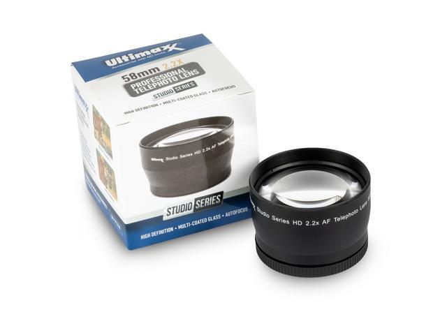 2.2x Professional Anti-Reflection Telephoto Lens 58mm with Protective Pouch