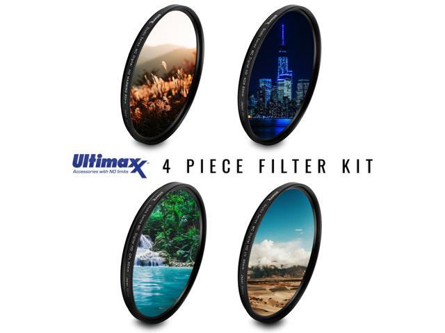 ULTIMAXX 95mm 4 Piece Multi Coated HD Filter Kit 95mm (UV, CPL, Warming, ND9)