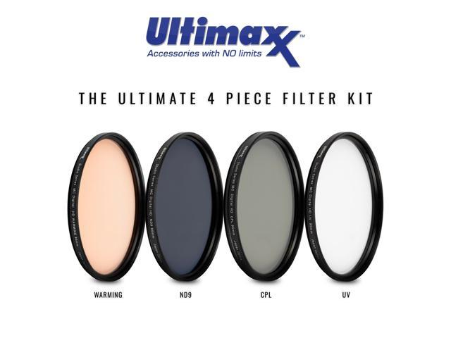 ULTIMAXX 95mm 4 Piece Multi Coated HD Filter Kit 95mm (UV, CPL, Warming, ND9)